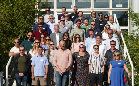 Group photo of UCD Engineering Class of 2005 alumni.